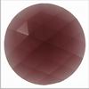 Round Purple 25mm Single Faceted